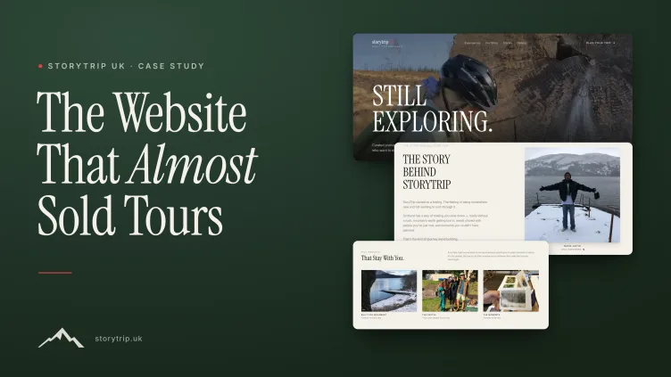 Situs web yang hampir menjual tours, sebuah studi kasus storytrip.uk